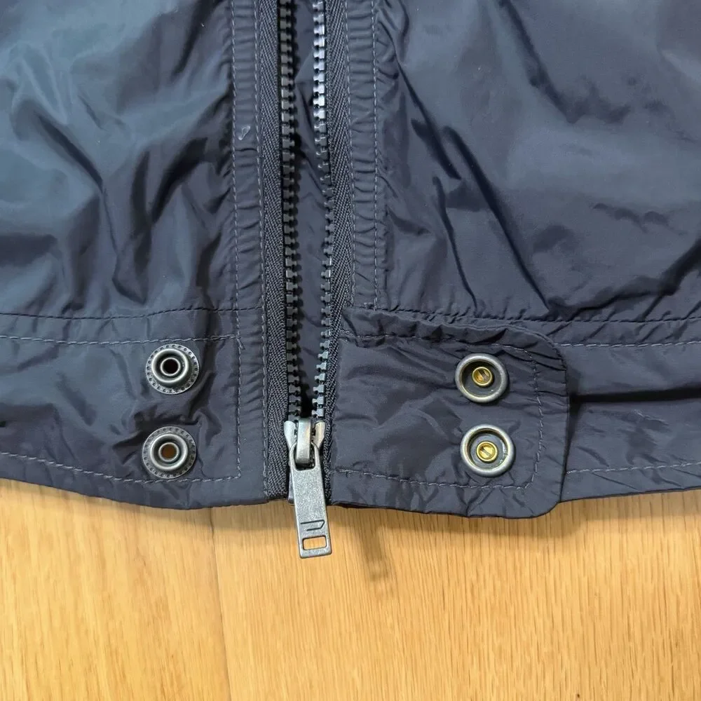 VTG Diesel Technical Nylon Flight Jacket Packable Windbreaker Zip Black Men XXXL